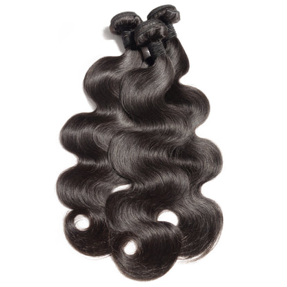 Brazilian Body Wave Bundle Deals offer (3) bundles per package for the price of (1) one allowing you to maximise your savings while maintaining the same quality of hair. The hair extensions can be coloured and styled to your desired look.Enjoy the convenience of full-head weaves with thick, luxurious, and healthy locks.
