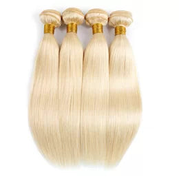 Blonde 613 Brazilian Straight Hair Extensions